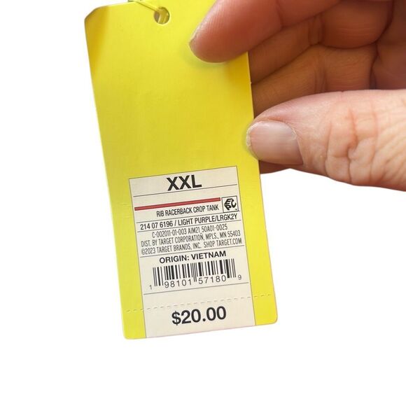 All in Motion XXL Purple Ribbed Tank Top Racerback Activewear - Picture 7 of 8